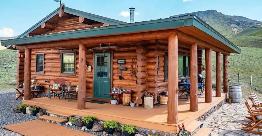 Charming 619 Sq Ft Log Cabin Built on 19 Acres of Nature