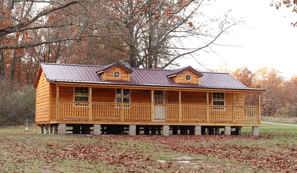 Portable Craftsman Cabin with Stunning Side Porch